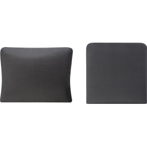 Ersatz-Kissenbezug Set für Willmar Balkon-Set, anthrazit, bestehend aus Sitz- und Rückenkissenbezug.