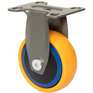 Wagner Möbel Bockrolle 3C, gelb, Ø 75 mm, Tragkraft 75 kg, mit Kugellager.