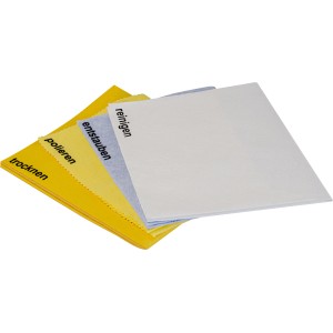 CMI Autopflegetücher-Set, 4 farbige Tücher zum Reinigen, Polieren, Trocknen und Entstauben.