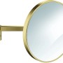 Grohe Kosmetikspiegel Selection in gebürstetem Gold für die Wandmontage.