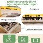 okwish Polsterbett 180x200cm mit Verstellbarem Kopfteil Kinderzimmer Beige ohne Matratze_7