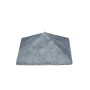 Betonzaun Pfostenkappe, doppelseitig, 13x13cm, für Sichtschutzzäune.
