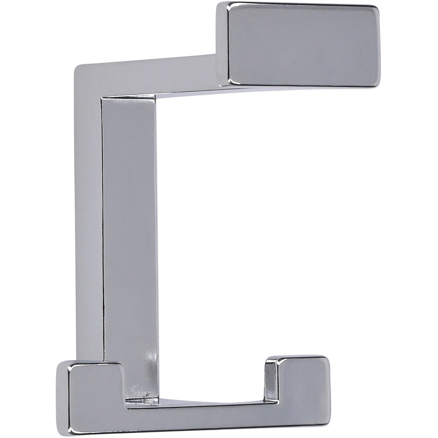 Siro Huthaken 2324, Metall, Chrom glänzend, Garderobenhaken mit 3 Aufhängemöglichkeiten.