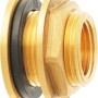 Geka Regentonnenanschluss aus Messing, 24,66 mm (3/4 Zoll) für Zubehör an Regentonnen.