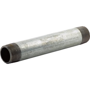 Gewinderohr, 26,4 mm (Rp 3/4) x 150 mm, aus Temperguss, zur Rohrverbindung oder Reparatur.