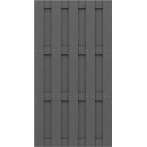 Sichtschutzzaun Element Jumbo WPC Anthrazit 95 cm x 179 cm