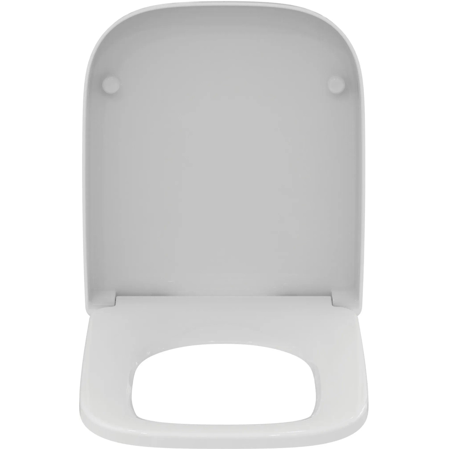 Weißer Ideal Standard i.life S WC-Sitz mit Wrapover-Design.