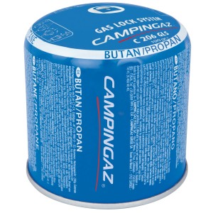 Campingaz Stechkartusche C 206 GLS für Campingkocher und -brenner. Blaue Gaskartusche mit Butan/Propan-Gemisch.