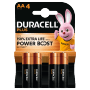Duracell AA Alkaline Batterien, 4er-Pack. Leistungsstarke Batterien für diverse Geräte.