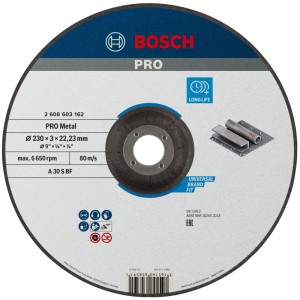 Bosch Trennscheibe Standard Metall 230 mm x 3 mm x 22,23 mm