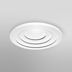 Weiße Ledvance Smart+ WiFi Deckenleuchte Orbis Spiral, Ø 50 cm, Tunable White.