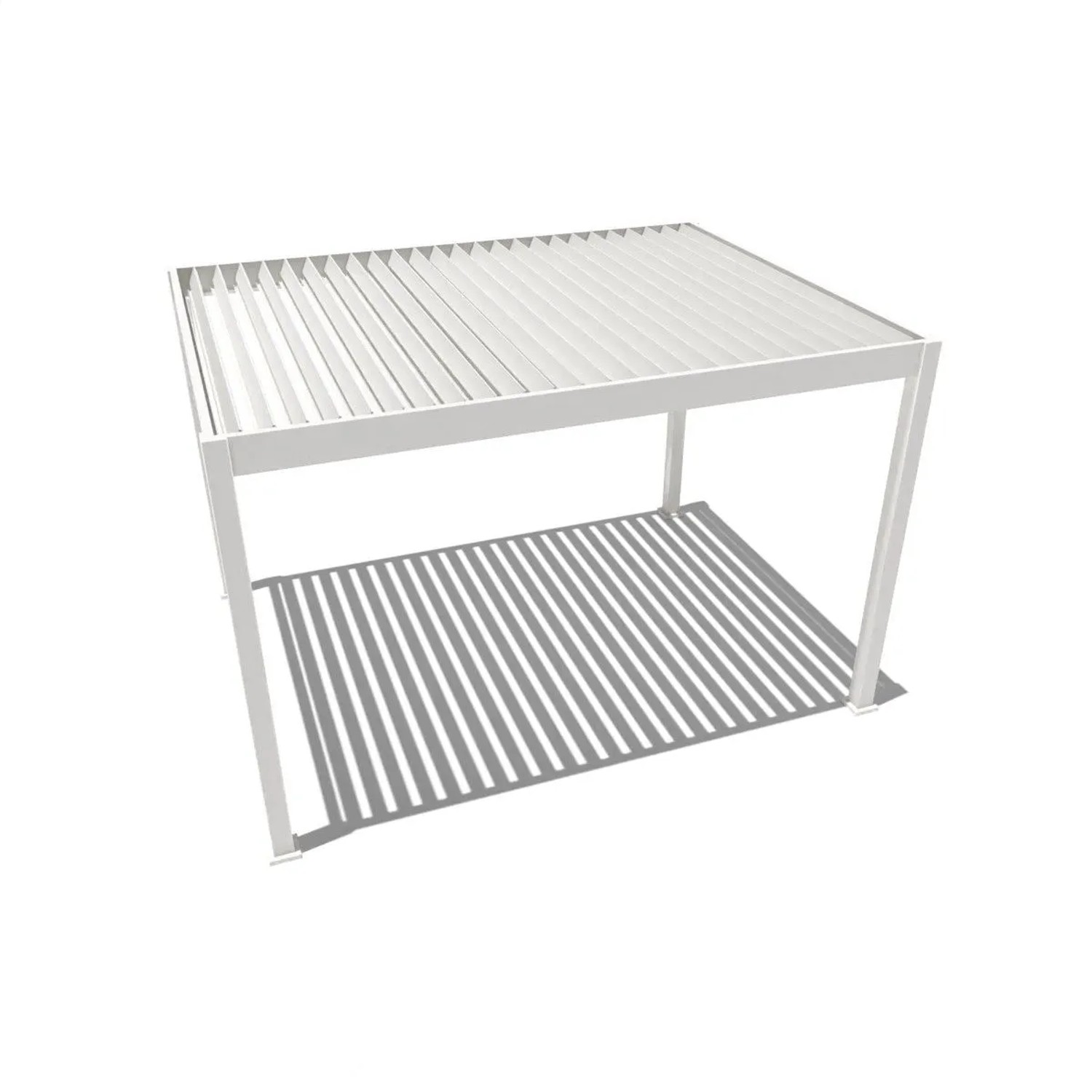Weide Deluxe Elektrisch Pavillon Terrassenüberdachung Aluminium Led 3 X 4 M_9