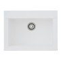 Respekta Einbauspüle Mineralite Ohio, 66x50 cm, Weiß, Aufsicht