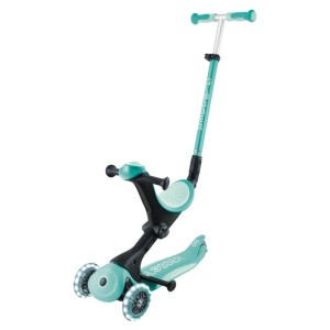 Dunkelmint Globber Go-Up Deluxe Lights 3-in-1 Kinderfahrzeug als Dreirad/Scooter mit leuchtenden LED-Rädern, höhenverstellbar.