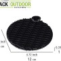 Wenko Silikon Spülschwamm Soft Black Outdoor Kitchen, 2er-Set, Grillutensil