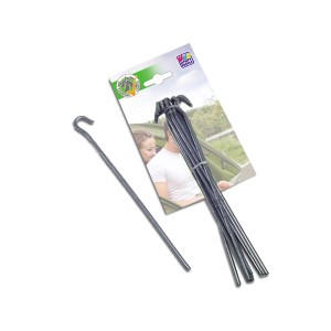 Verzinkte Zeltnägel, 24 cm, 10er-Pack für Camping & Outdoor.