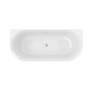 Weiße Ottofond Whirlpool Mince Vorwand-Badewanne 170x75 cm mit Light-System LEDs und zentralem Ablauf.