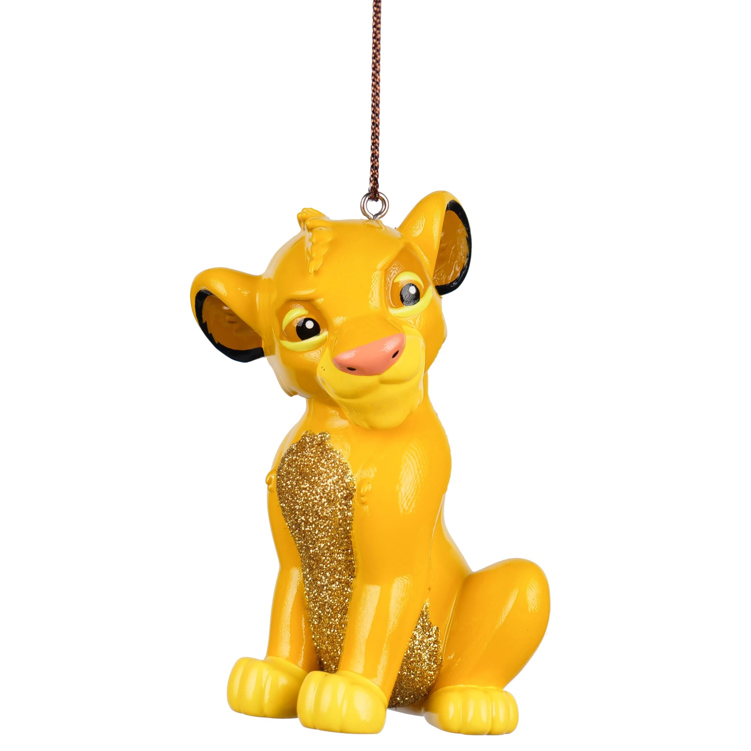 Disney Weihnachtsanhänger: 3D Simba Figur als Baumbehang.