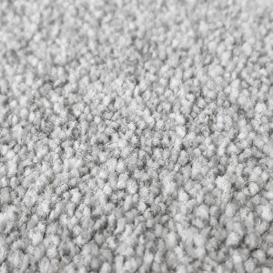 Detailaufnahme: Andiamo Teppichboden Amsterdam, grau, Frisee-Optik.