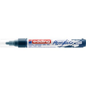 Edding 5100 Acrylmarker medium in Elegant Nachtblau. Strichbreite 2-3 mm.