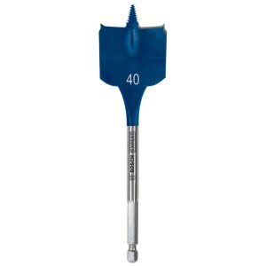 Bosch Flachfräsbohrer Expert Self Cut Speed Ø 40 mm x 152 mm Blau-Silber