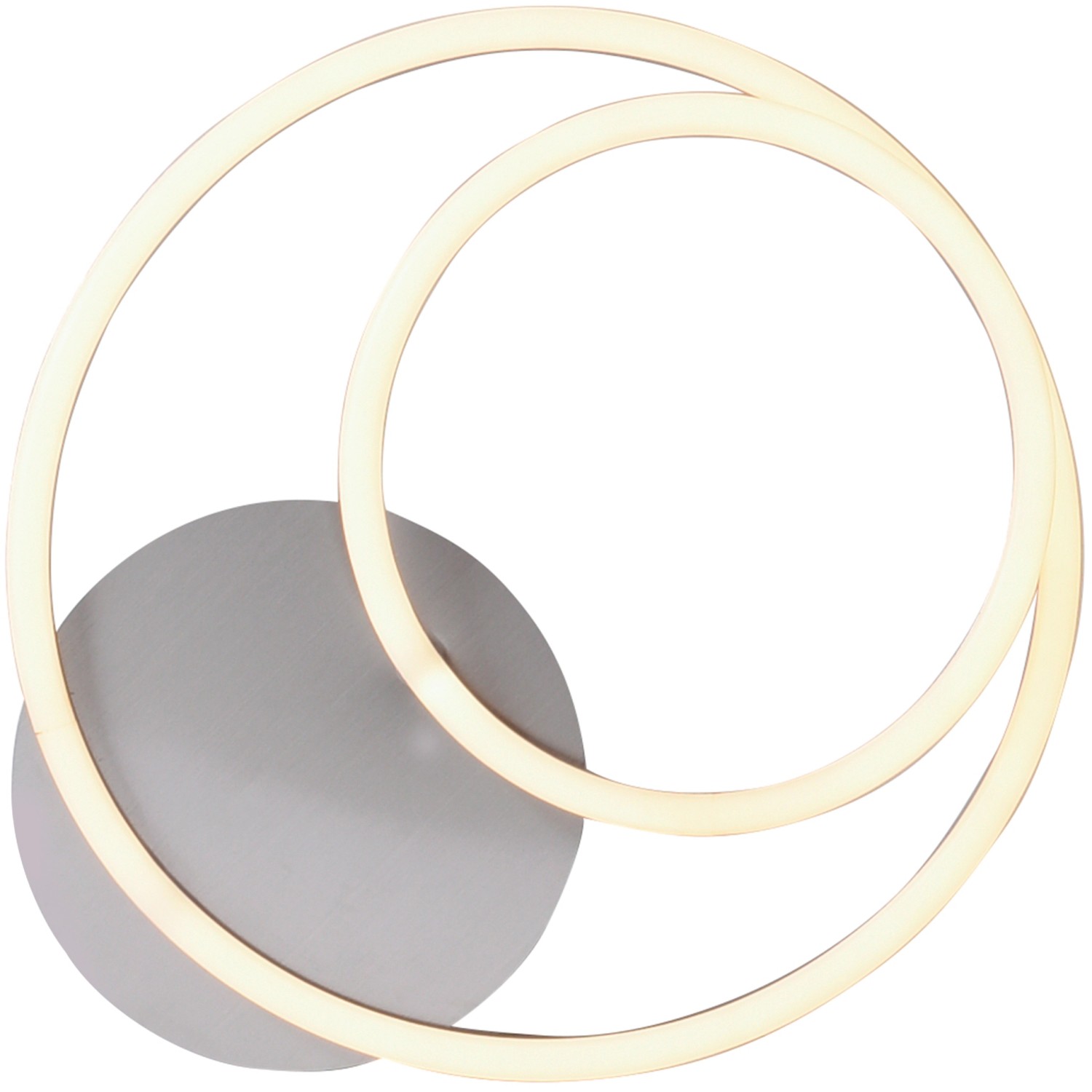 Moderne LED-Deckenleuchte Ivanka von Just Light, 41,5x29 cm, mit schwenkbarem Ring und warmweißem Licht.