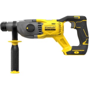Stanley 18V Akku-Kombihammer V20 SFMCH900B, gelb-schwarz, mit Zusatzhandgriff.