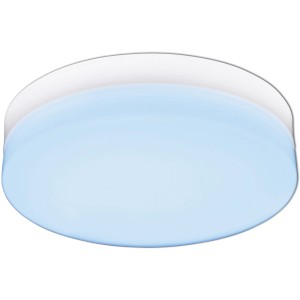 Weiße LED-Deckenleuchte Cool mit Farbwechsler, dimmbar. Moderne Deckenlampe für Wohnräume.