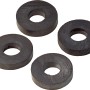 4er-Set Quetschdichtungen, 3x8x18 mm, aus Gummi für flüssigkeitsdichte Rohrverbindungen.