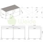 Weide E-Deluxe | elektrische Pergola mit LED | Voll Aluminium | 3 x 6 M | motorisiertes Lamellendach weiß_7