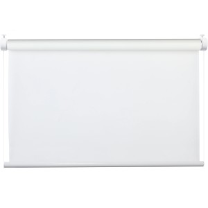 Verspanntes, weißes My Deco Rollo Flex, 50x130 cm, für Fenster, stufenlos verstellbar.