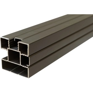 Elephant Zaunpfosten aus Aluminium, anthrazit, für Steckzäune, 180 cm.