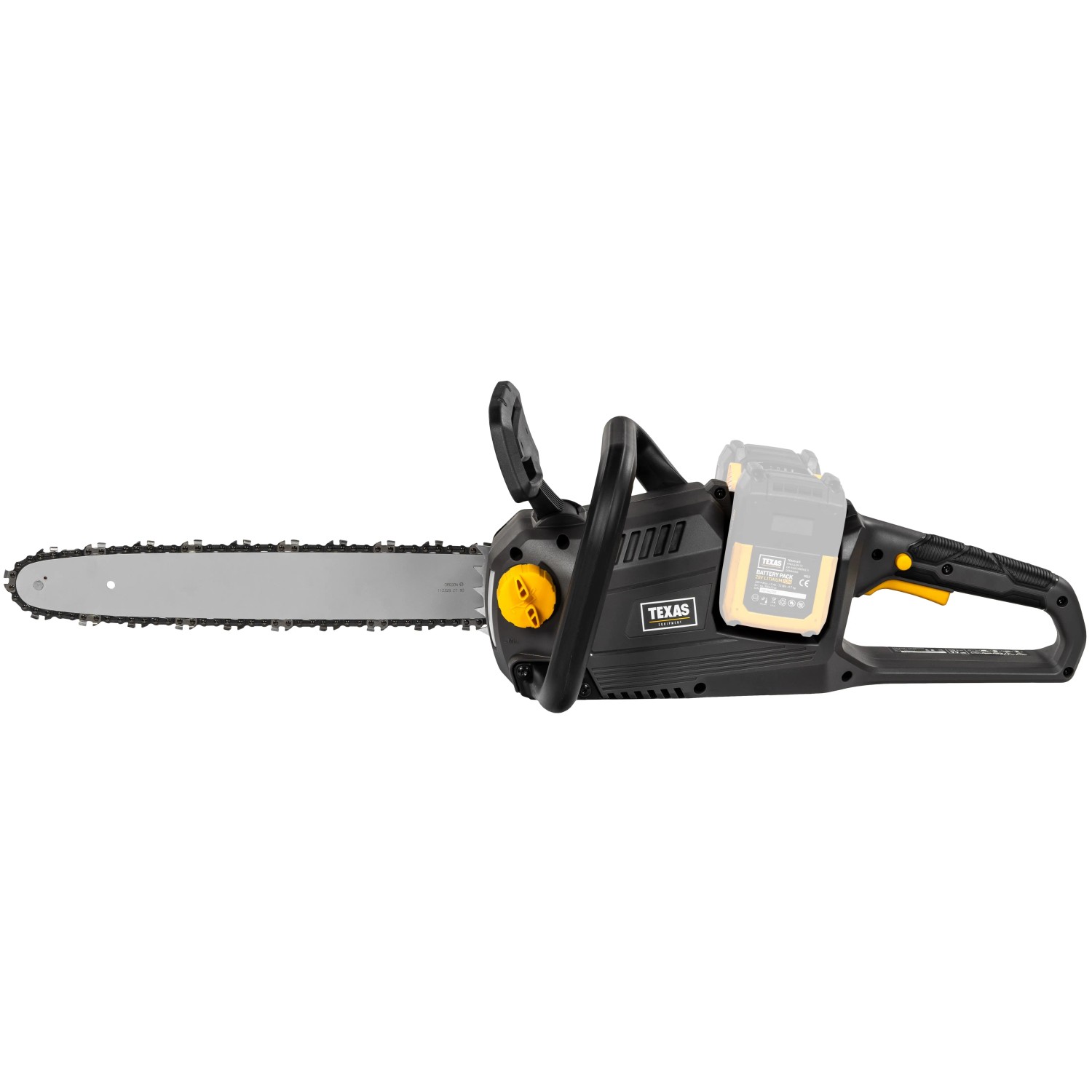 Texas 20V Akku-Kettensäge CSX2020 mit 40 cm Schwertlänge, ohne Akku/Ladegerät.