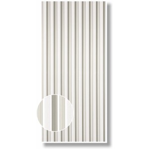 Streifenvorhang in Grau-Weiß, 90x200 cm, ideal als Türvorhang oder Raumteiler.