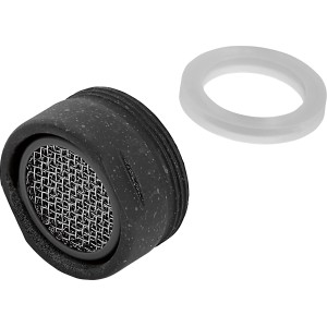 Mischdüse M24 in Granit Schwarz-Grau mit Dichtungsring für Cassai Armatur.