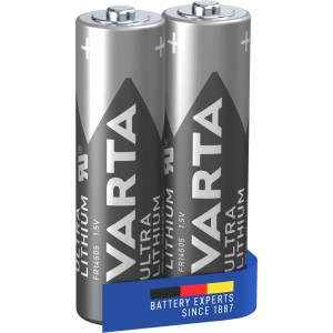 Varta Ultra Lithium Mignon AA Batterien, 2er-Pack. Langlebige Lithium-Batterien für Geräte.