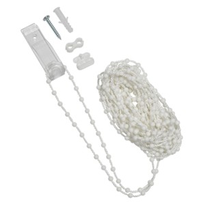 Gardinia Ersatzkette, 5 m, weiß, für Seitenzug-Rollos, mit Zubehör und Kindersicherung.
