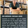 SmartQ Haushalts- & Tapezierbürste: Werbebanner mit Gründer Michael Heide, bekannt aus "Die Höhle der Löwen".