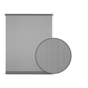 Gardinia EasyFix Rollo, 90x210 cm, hellgrau strukturiert. Rollo zur einfachen Montage ohne Bohren.