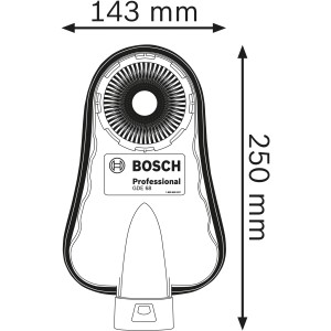 Bosch Professional GDE 68 Staubabsaugung: Universelle Staubabsaugung für sauberes Bohren.