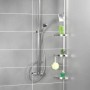 Wenko Teleskop Duschecke Premium mit 3 Ablagen und Spiegel in Dusche.