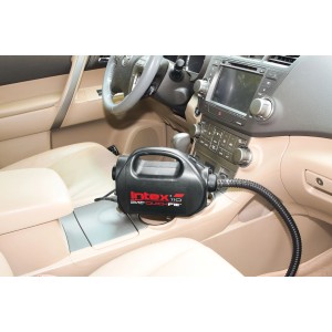 Intex Quick Fill Luftpumpe 230V/12V im Auto, mit Schlauch und Kabel. Ideal für unterwegs.