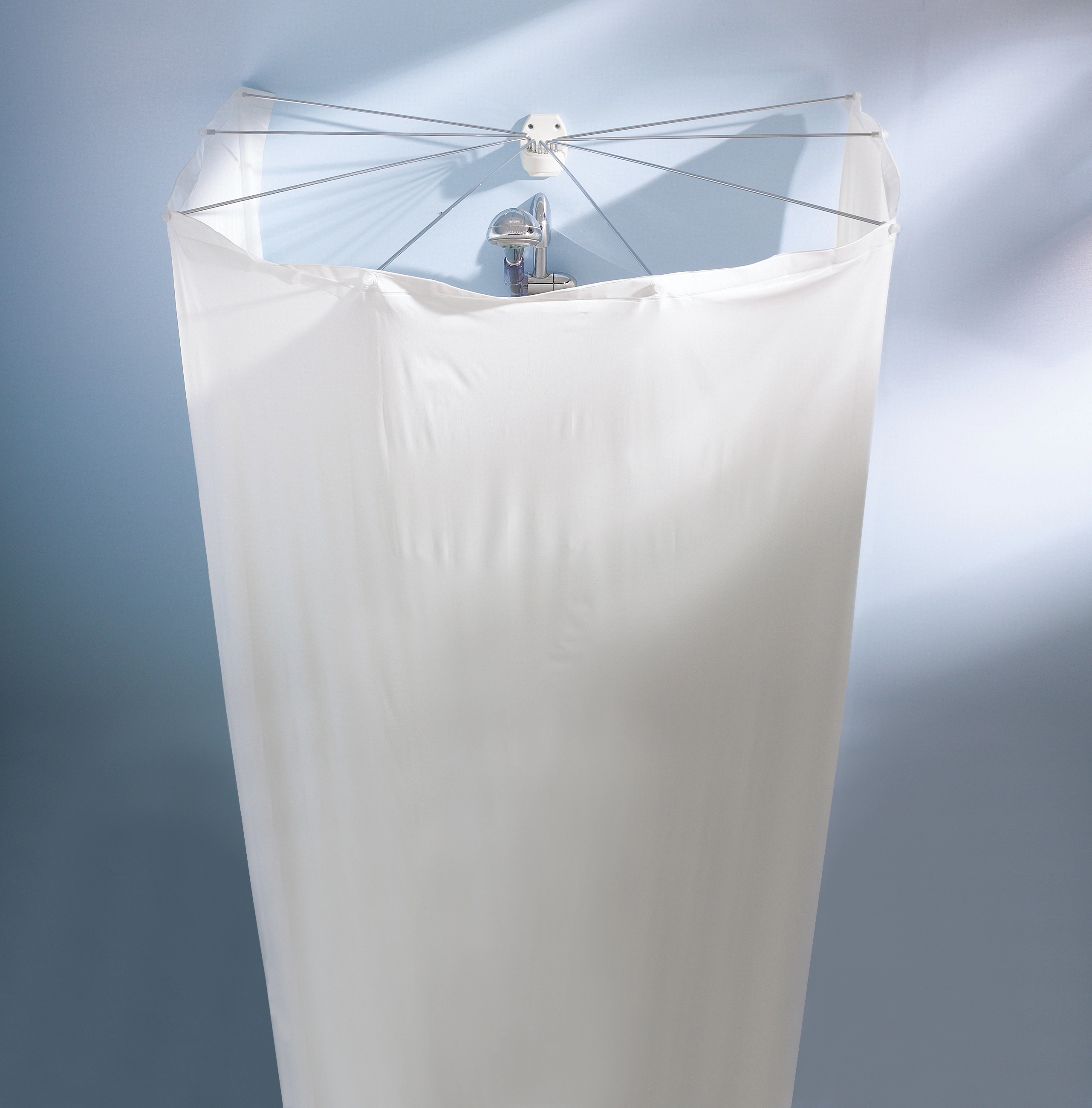 Duschvorhang 170 OBI x Weiß Spider bei kaufen Kleine inkl. Wolke Duschvorhangkabine 200 cm cm
