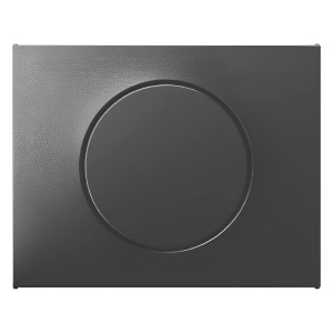 Berker Zentralstück mit Regulierknopf für Drehdimmer in Anthrazit.