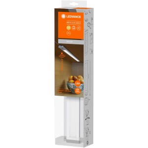 Verpackung der Ledvance LED-Unterbauleuchte Cabinet Slim 30 cm mit Infrarotsensor.