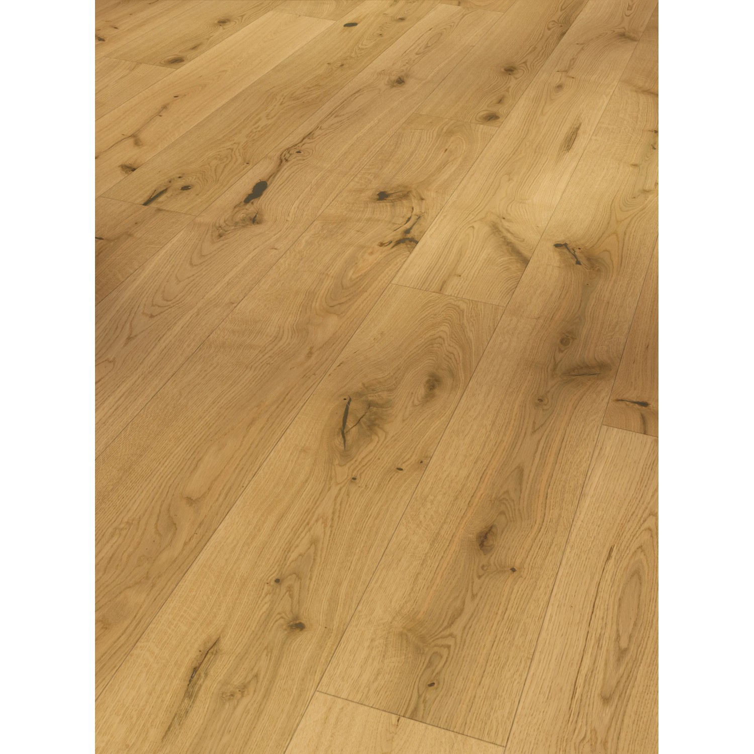 Parador Parkett Basic 11-5 Eiche gebürstet, naturgeölt. Landhausdielen-Optik mit natürlicher Holzstruktur.