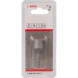 Bosch Extra Hard Steckschlüssel mit Magnet, 17 mm, für Schraubendreher und Bohrschrauber.