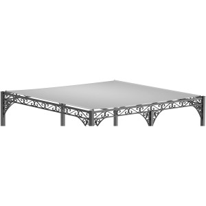 Eleo Sonnensegel 400 cm x 300 cm für Pergola Sardegna/Sicilia Lichtgrau