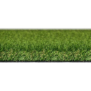 Detailaufnahme Kunstrasen Alizee Grün, Breite 400 cm. Weiche Textur, ideal für Garten & Terrasse.