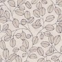 Vliestapete mit skandinavischem Blattmuster in Grau und Weiß. Florales Design für moderne Wandgestaltung.